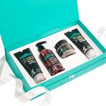 mCaffeine Shower Temptations Gift Set for Women and Men | mCaffine products | Luxury Coffee Bath Indulgence in Premium Packaging | Unisex Gift Kit with Face Wash, Body Wash, Body Scrub, Face Scrub | Diwali Bhaidooj Sister Brother Birthday Anniversary Gift