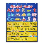 Eamay Alphabet Center Pocket Chart, Letter Recognition and Speech, 104 Pieces