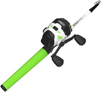 Zebco Roam Spincast Reel and Telescopic Fishing Rod Combo, Extendable 18.5-Inch to 6-Foot Telescopic Fishing Pole with ComfortGrip Handle, Quickset Anti-Reverse Fishing Reel, Green, 30