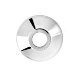 New Ware Wall Flange Stainless Steel Chrome Plated Round Flange Wall Plate for Kitchen Faucets & Bathroom Taps (CP Flange Round Doom 15mm) (Pack of 1)