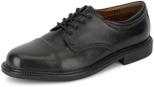 Dockers Men’s Gordon Leather Oxford Dress Shoe, Black, 8.5 Wide