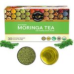 TEACURRY Moringa Tea Bags (30 Tea Bags) - Helps with Digestion, Immunity, Anti Aging | Moringa Tea Bags for Weight Management