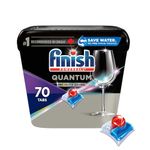 Finish Power Ball Quantum Infinity shine dishwasher detergent pods for sparkling clean first time, No pre rinse needed, 70 Tabs