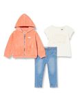 Levi's Kids Lvg denim pant and full zip Baby Girls TERRA COTTA 24 months