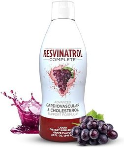Resvinatrol Complete – 32 Fl. Oz. Advanced Liquid Cardiovascular & Cholesterol Support Formula – Liquid Resveratrol Supplement Promotes Healthy Aging, Heart Health & Energy Levels