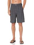 Kanu Surf Men's Highline Stretch Hybrid Boardshort, Charcoal, 36