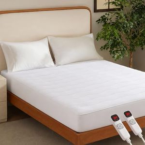 BEARKISS Heated Mattress Pad Queen, Cozy Bed Warmer with Preheat & Memory