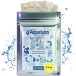 Aquatabs NaDCC 8.5 MG x 100 World's #1 Water Purification Treatment Tablets 1 Tablet = 1-2 litre.(1 Pack, 8.5 MG)