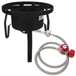 GasOne B-5300-15 High-Pressure Outdoor Propane Burner Gas Cooker Red QCC