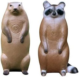 BIGSHOT Pro Hunter Racoon and Groundhog Combo Critter 3D Archery Target for Compound, Traditional Bows, Youth Archery