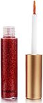 Coloured Glitter Eyeliner Liquid，Red Glitter Liquid Eye Liner, Waterproof Eyeliner Long-Lasting Glitter Liners, Silver Gold Pink Green Colourful Eyeliner for Eye Makeup, Red