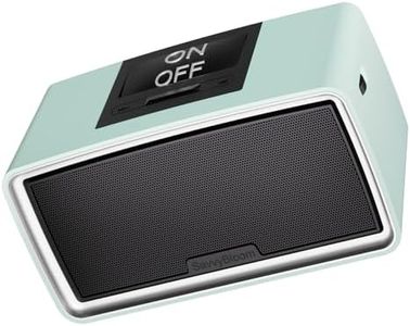 SavvyBloom Simple Music Player for Seniors, Audiobook Player Easy to Use with Large Button for Elderly with Dementia, Blind, Alzheimer's, No Need WiFi/Bluetooth, with 32GB TF Card, Cyan