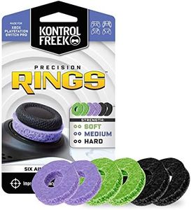 KontrolFreek Precision Rings | Aim Assist Motion Control for PlayStation 4 (PS4), PS5, Xbox One, XBX, Switch Pro & Scuf Controller (Black/Purple/Green)