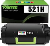 Tobeter Compatible 521H Toner Cartridges for Lexmark 52d1h00 Work wth Lexmark MS710 MS711 MS810 MS811 MS812 Printer (25,000 Pages 1 Black)