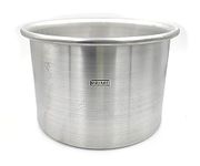 Prime Bakers and Moulders Round Aluminum Pillar Baking tin/Cake Mould for Oven (8 Inch)