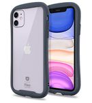 iFace Reflection Series iPhone 11 Clear Case – Cute Dual Layer [TPU + 9H Tempered Glass] Hybrid Shockproof Protective Cover [Drop Tested] [Wireless Charging Compatible] - Navy