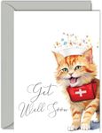 Get Well Soon Cards for Women - Cute Dog - Get Well Cards for Men, Speedy Recovery Card, A5 Greeting Cards for Brother Sister Mum Dad Auntie Uncle Colleague Best Friend