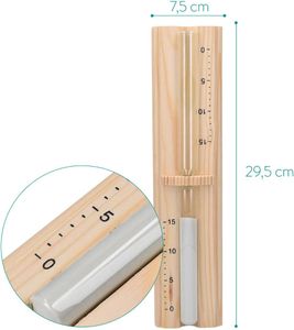 Navaris Sauna Hourglass Timer – 15 Minute Sand Glass