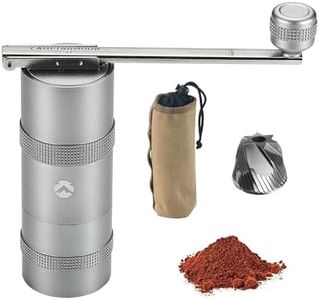 CAMPINGMOON Manual Coffee Grinder Coffee Mill Camping Stainless Steel Portable Small CC-115