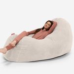 Lounge Pug - Pom Pom - GIANT Bean Bag SOFA - Beanbag SOFA UK - IVORY