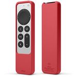 elago R2 Slim Case Compatible with Apple TV 4K Siri Remote 3rd (2022) & 2nd Generation (2021) - Slim Design, Light Weight, Scratch-Free Silicone, Shock Absorption, Full Access to All Functions (Red)