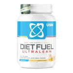 USN Diet Fuel Ultralean Meal Replacement Shake Powder, Vanilla Flavour - 1kg, High Protein Shake Powdered Drink Mix, Low Calorie Diet & Weight Control Powder, 25g Protein