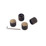 Alnicov Electric Guitar Control Knobs,Volume Tone Control Dome Knobs,with Wrench,for Guitar Bass Parts,Bronze Metal