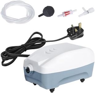 HITOP Single Outlet Aquarium Air Pump with Accessories, Whisper Aerator, Silent Oxygen Pump for Fish Tank 1L to 100 Litres