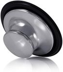 K&J Universal Kitchen Sink Stopper -Garbage Disposal Plug - Kitchen Sink Plug for Insinkerator, Kitchenaid, Kohler and More! … (Polished Chrome)