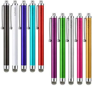 Stylus Pen, ARYKX 10 Pack of Fiber Mesh Tip Stylus for Touchscreen Devices Universal Precision Stylus Pen for iPhone, iPad, Kindle, Apple iPad Air 1 & 2, iPad 3, iPad Pro, Tablet, Smartphones