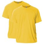 Gildan Adult Ultra Cotton T-Shirt, Style G2000, Multipack, Daisy (2-Pack), Medium