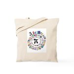 CafePress Pi Spiral Tote Bag Natural Canvas Tote Bag, Reusable Shopping Bag