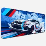 Clozeu Mouse Pad, Large Extended Desk Mouse Pad, Non-Slip Spill-Resistant Mousepad with Special-Textured Surface,Gamer/Office/Home 585mm x 280mm (Car Print_Mouse pad)