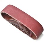 Aiyard 4 x 36-Inch Aluminum Oxide Sanding Belts, 40/80/120/240/400 Assorted Grits Abrasive Belts for Belt Sander, 10-Pack