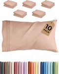 King Pillow Cases Set of 10 - Ultra Soft Hotel Quality Pillowcase Covers - Comfy & Wrinkle Free - Wrinkle & Fade Resistant - Soft, Easy-Care, Machine Washable Pillow Protectors - 10 Piece Set - Mauve