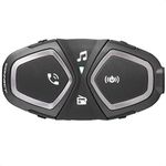 Interphone INTERPHOCONNECT Motorcycle Bluetooth Headset intercom, Black, solo