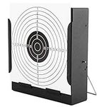 Yaegoo Metal Box BB Trap Target, Airsoft Pellet Trap Catcher with 20 Pcs Paper Targets, Indoor Outdoor Shooting Training - Black