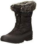 Kamik Womens Momentum 3 Snow Boot, BLACK, 8 US