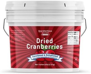 Unpretentious Dried Cranberries, 1 Gallon, Salads, Granolas, Yogurts, Cookies & Food Storage