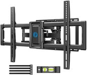 Pipishell Large Full Motion TV Wall Mount for 40-82 inch Flat or Curved TVs up to 110 lbs, Fits 16” Wood Studs, TV Mount Bracket with Swivel, Extension, & Tool-Free Tilt, Max VESA 600x400mm, PILF11