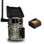 SPYPOINT Link-Micro-S-LTE-V Trail Camera Cellular Solar Panel 10MP Photos Night Vision 4 LED Infrared Flash 80'Detection Flash Range 0.4second Trigger Speed Game Cell Cam for Hunting-for USA only