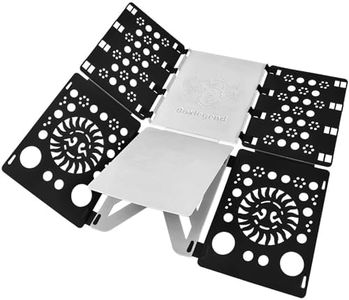 BoxLegend Version 3 Shirt Folding Board t Shirts Clothes Folder Durable Plastic Laundry folders Folding Boards Helper Tool for Adults and Children (Black&White)