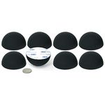 2.5" Platinum Silicone Hemisphere Bumper, Non-Skid Isolation Feet with Adhesive - 20 Duro - 8 Pack