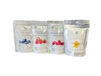 Freeze Dried Fruit Varies Set - Raspberries/Blueberries/Strawberries/Mango - 100% Fruit - Grown in North America, Delicious Fruit Snacks