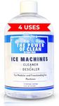 Power Made Ice Machine Cleaner & Descaler 16 fl oz 4 Uses | Nickel Safe Formula, Crystal Clear Ice Guaranteed | Compatible with Whirlpool, Scotsman, Manitowoc, Follet & More | Made in USA (1 Pack)