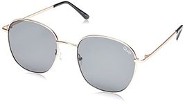 Quay Jezabell QW-000262-GLD/SMK Gold Square Sunglasses