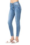 Judy Blue Women's Mid Rise Classic Ankle Skinny Jeans, Md, 13