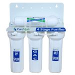 PureMyst 4 Stage Non Electric Water Purifier For Home Works On Gravity Base Filter With Activated Carbon Cartridge