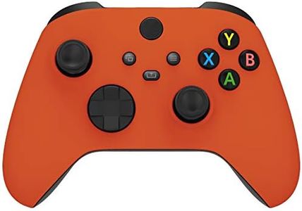 eXtremeRate Orange Replacement Shell for Xbox Series X & S Controller - Personalized Upgrade - Soft Touch Grip Custom Cover Gaming Case Faceplate for Xbox Core Controller