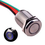 Ulincos Touch Switch UT19T11 Stepless Dimming Switch, LED ON When Device ON, Suitable for 19mm 3/4" Mounting Hole